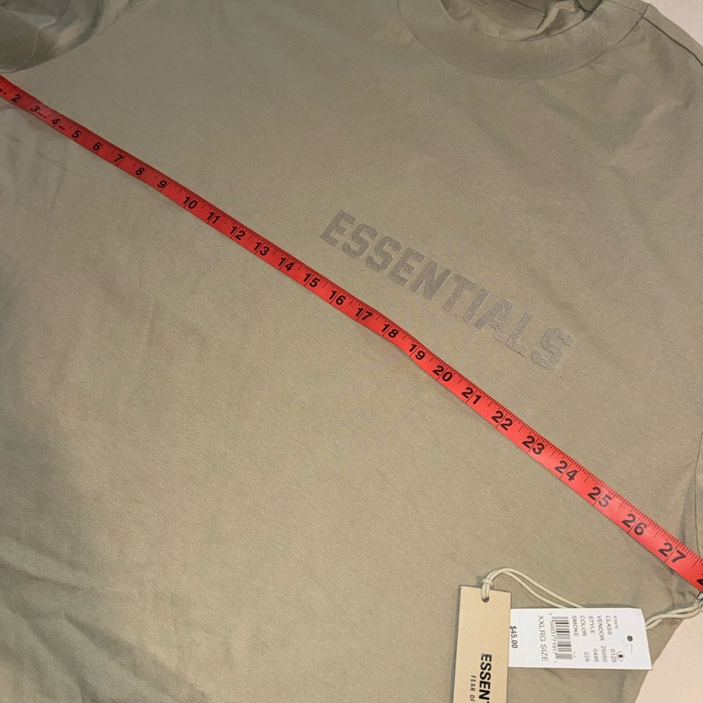 NWT Fear of God Essentials T-shirt XXL 2XL Tan Beige - Picture 5 of 6